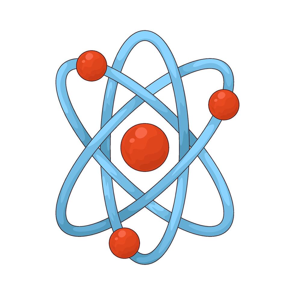 illustration of a atom vector