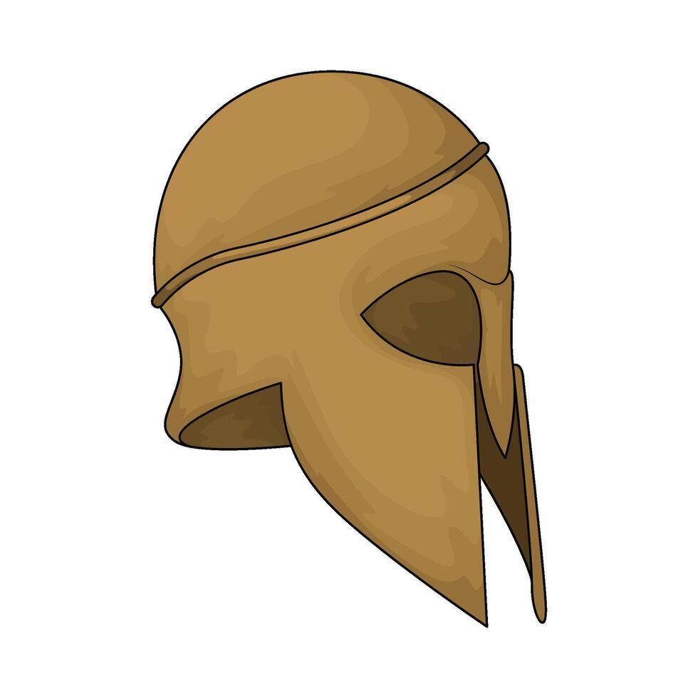 old helmet illustration vector