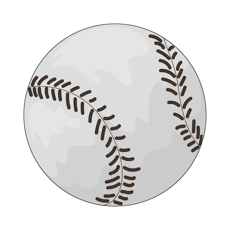 illustration of a baseball vector