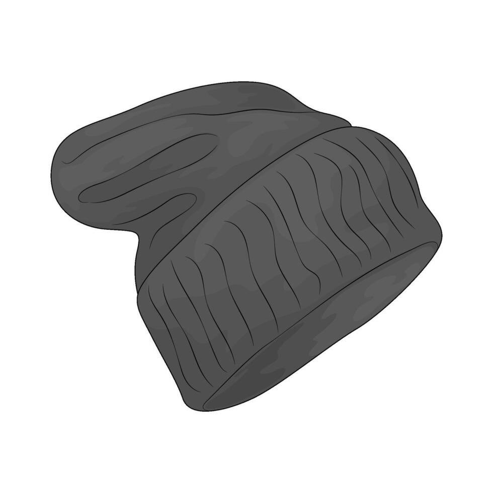 Winter hat illustration vector