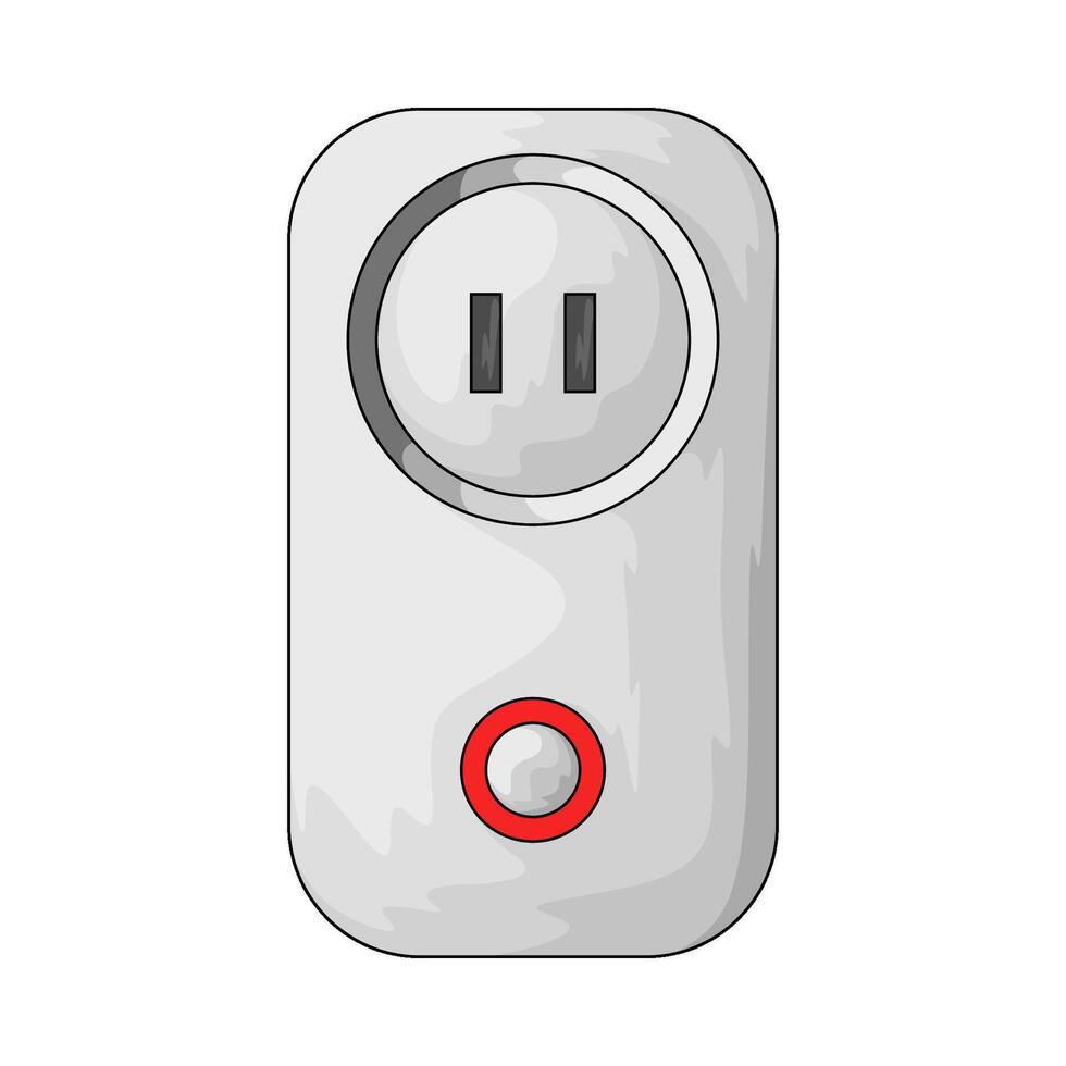 smart power socket vector