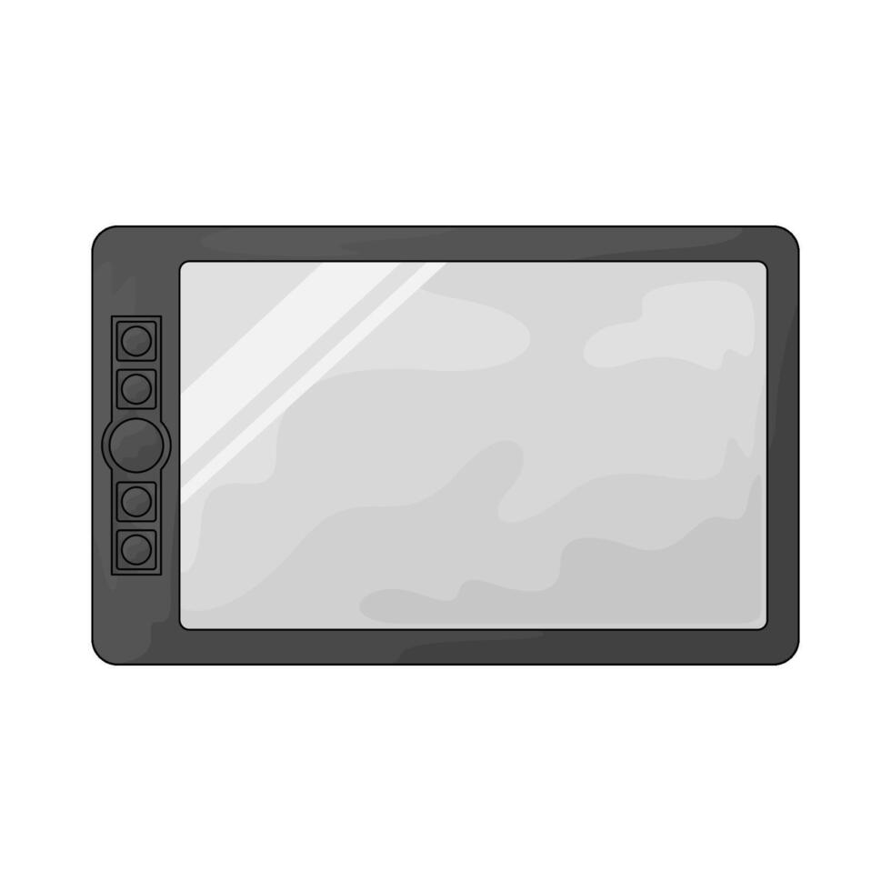 Art tablet illustration vector