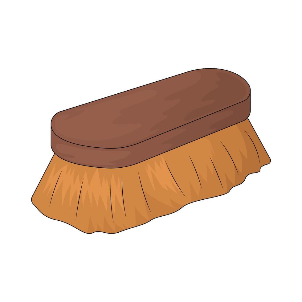 illustration of a cleaning brush vector