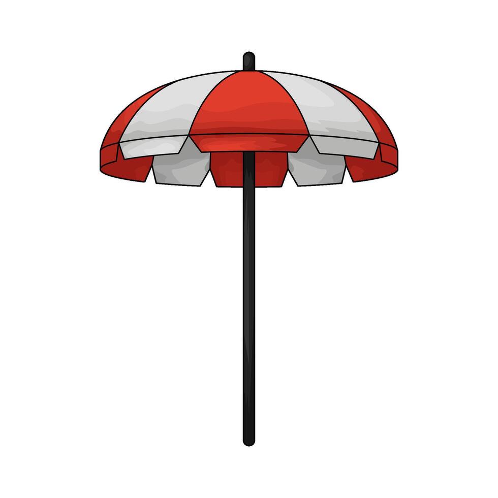Summer beach umbrella vector