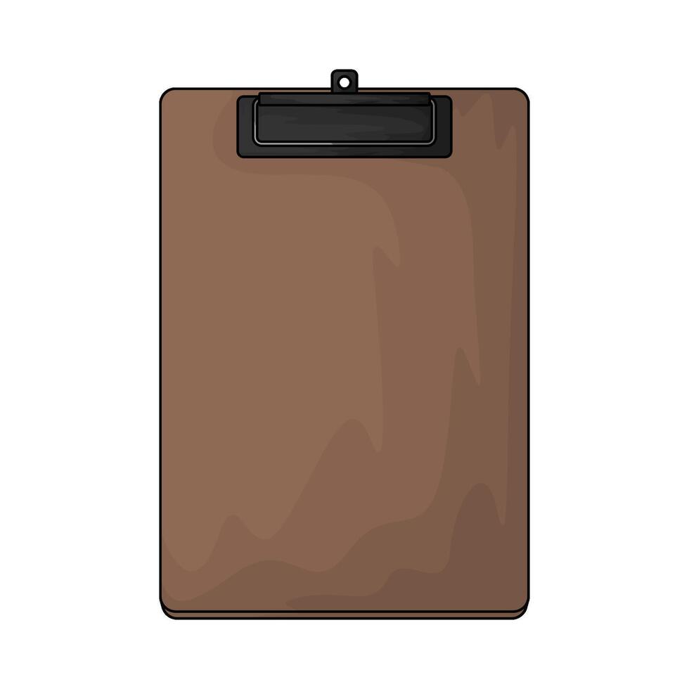 illustration of brown clipboard vector