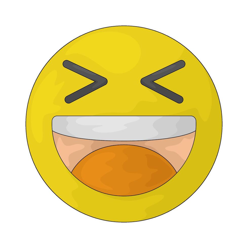 laughing emoji illustration vector