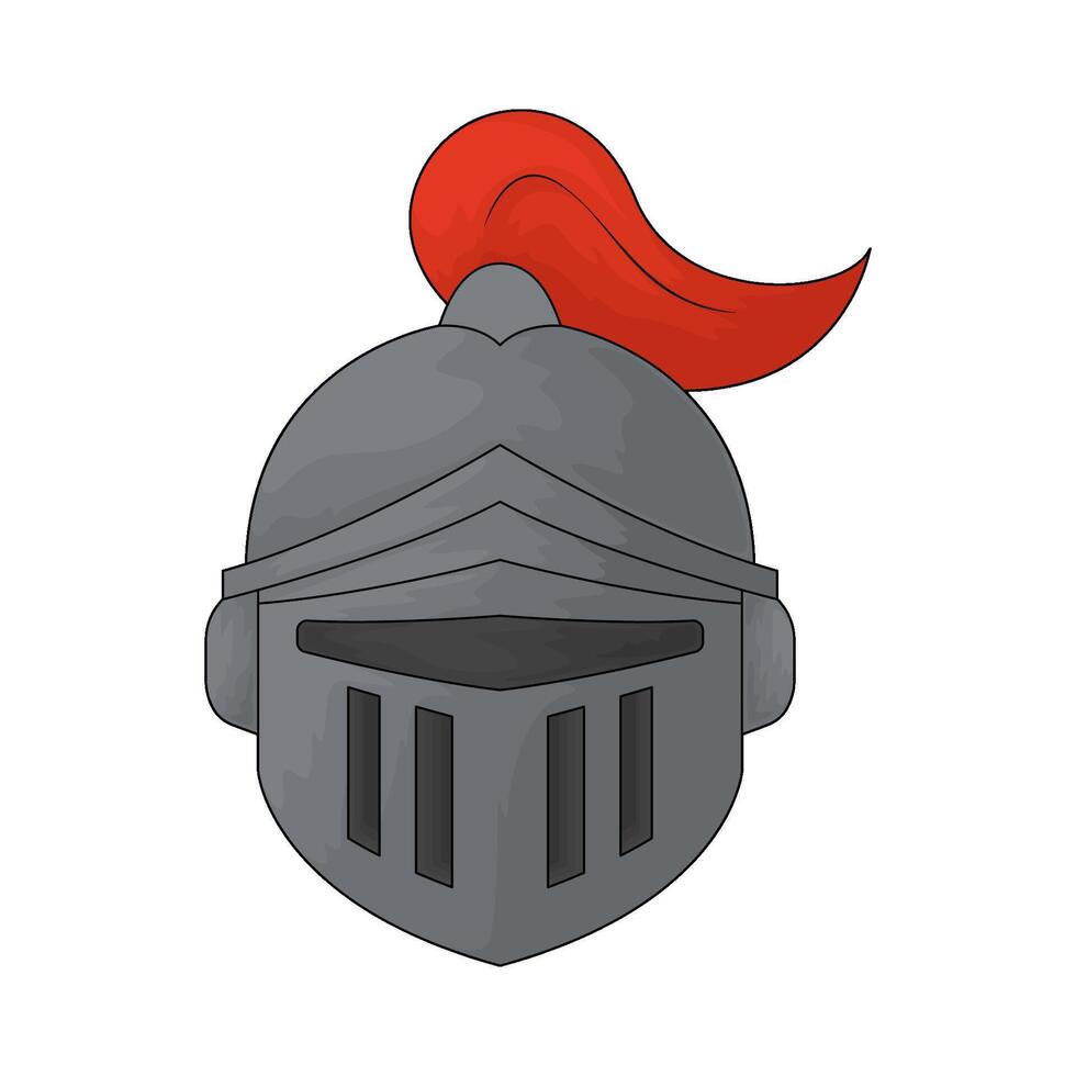Kingdom soldier helmet illustration vector