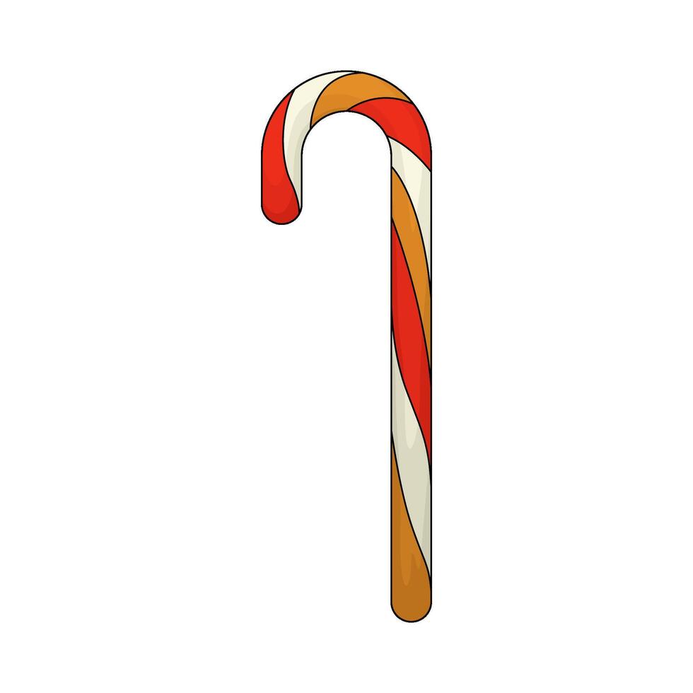 Sweets candy cane vector