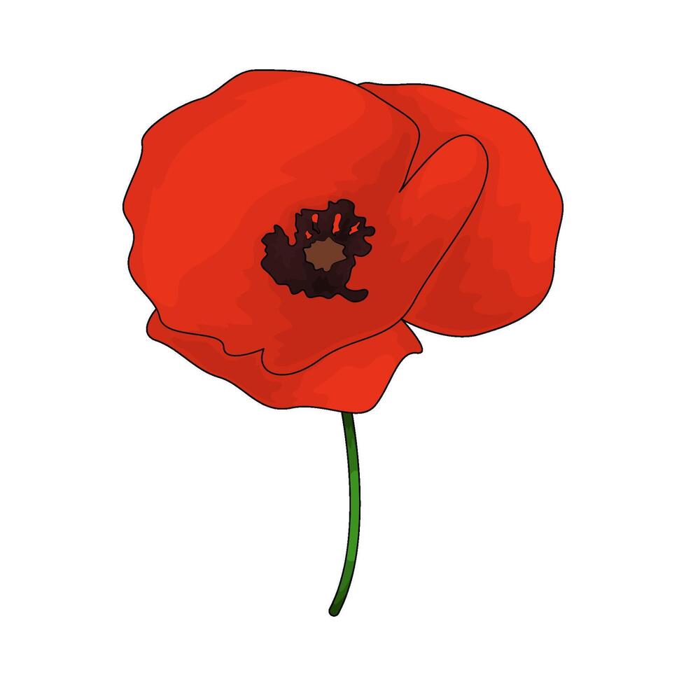 fresh red flowers vector