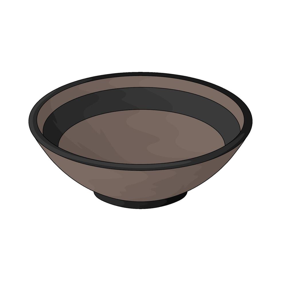Japan ramen bowl vector