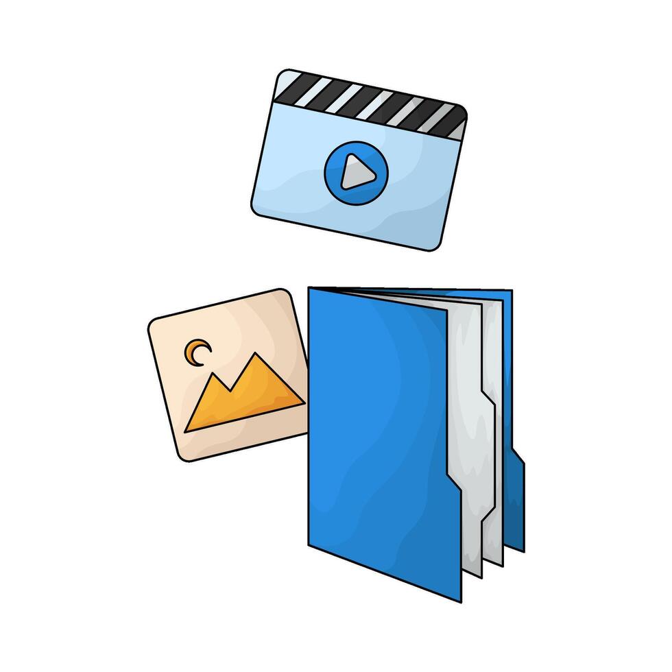 best movies folder vector
