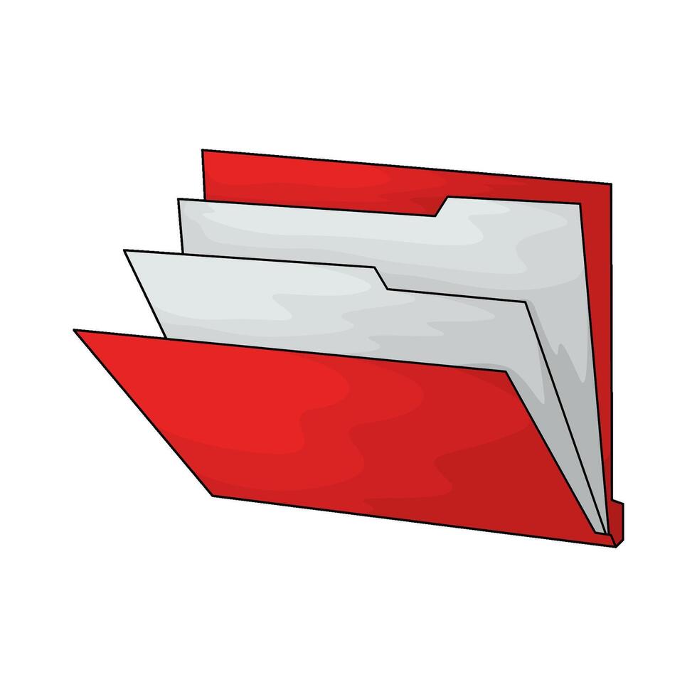 illustration of empty folders vector
