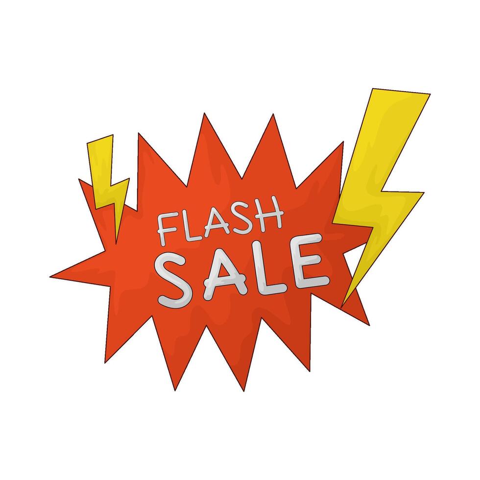flash sale sign vector