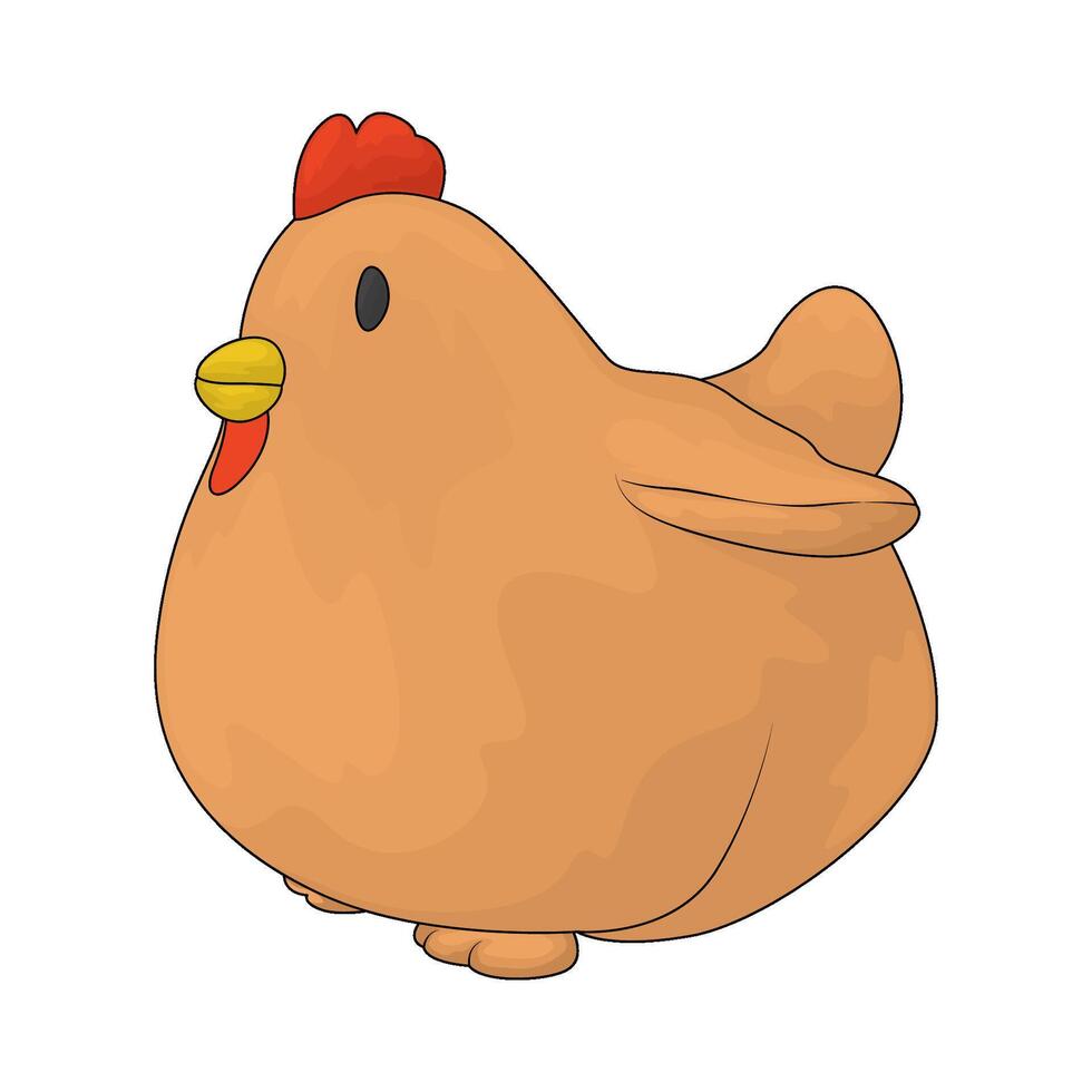Baby chicken toy vector