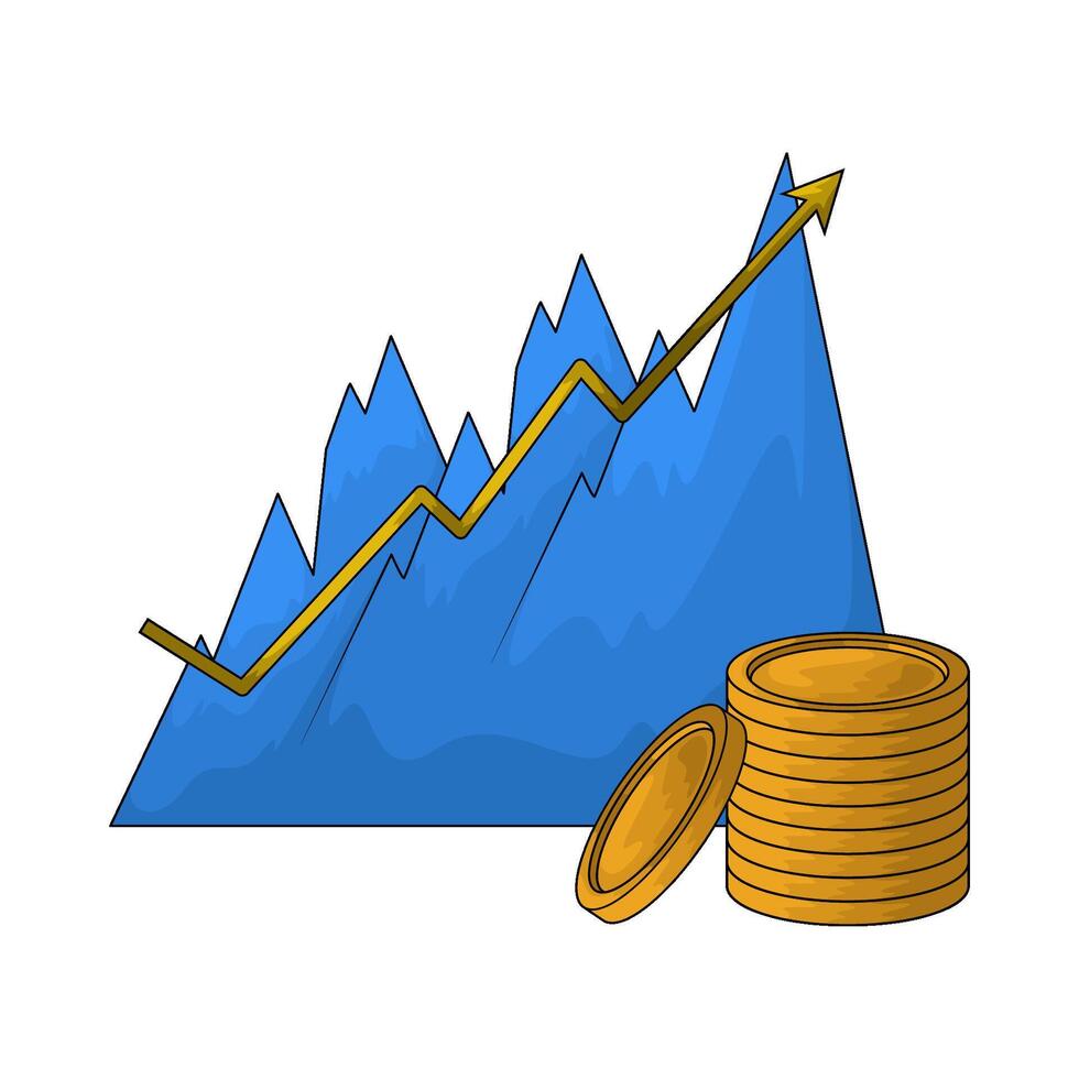 illustration of a growth vector