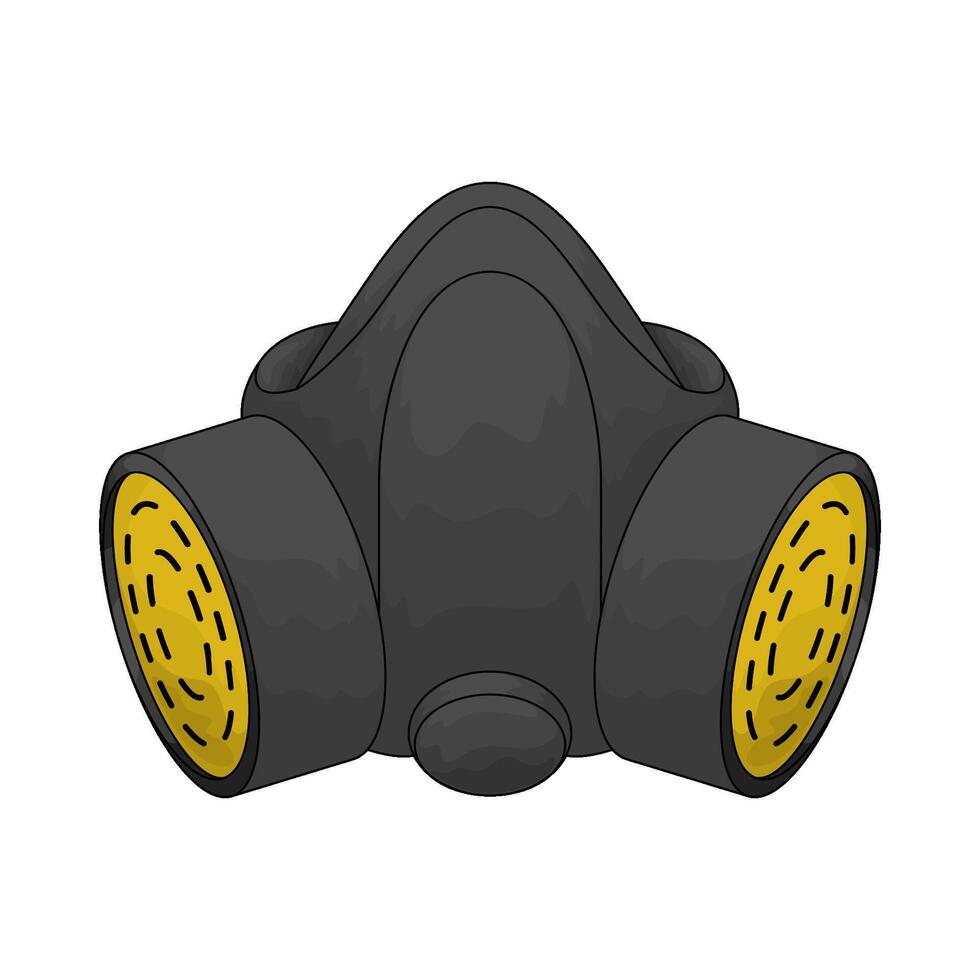 Safety gas mask vector