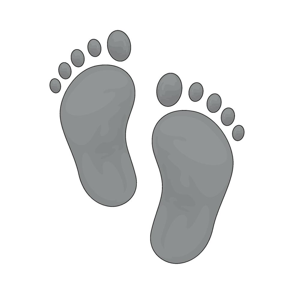 Eco footprint illustration vector