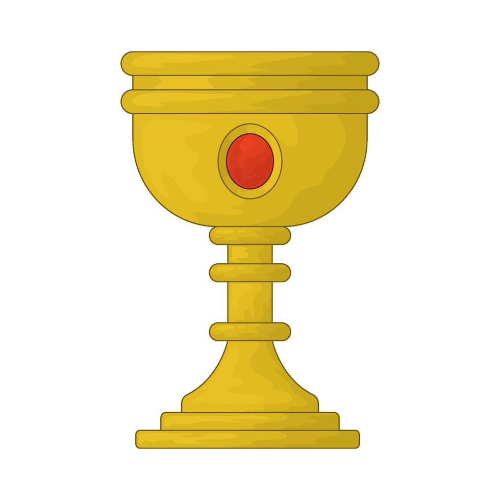 Medieval goblet illustration vector