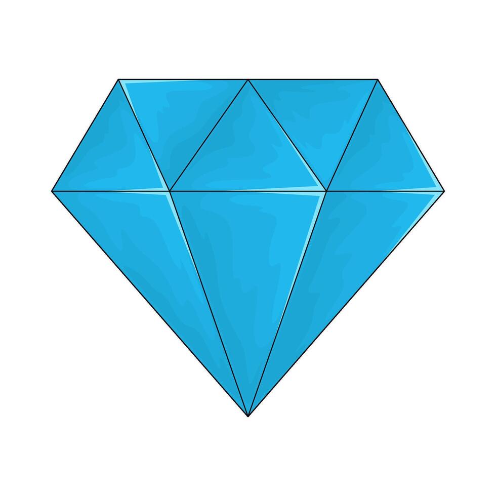 illustration of a shiny diamond vector