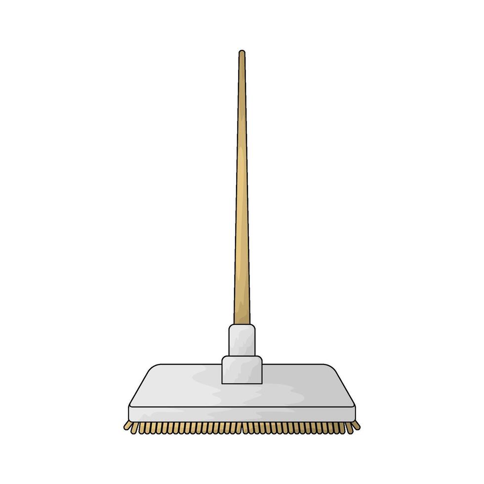 Cleaning mop illustration vector
