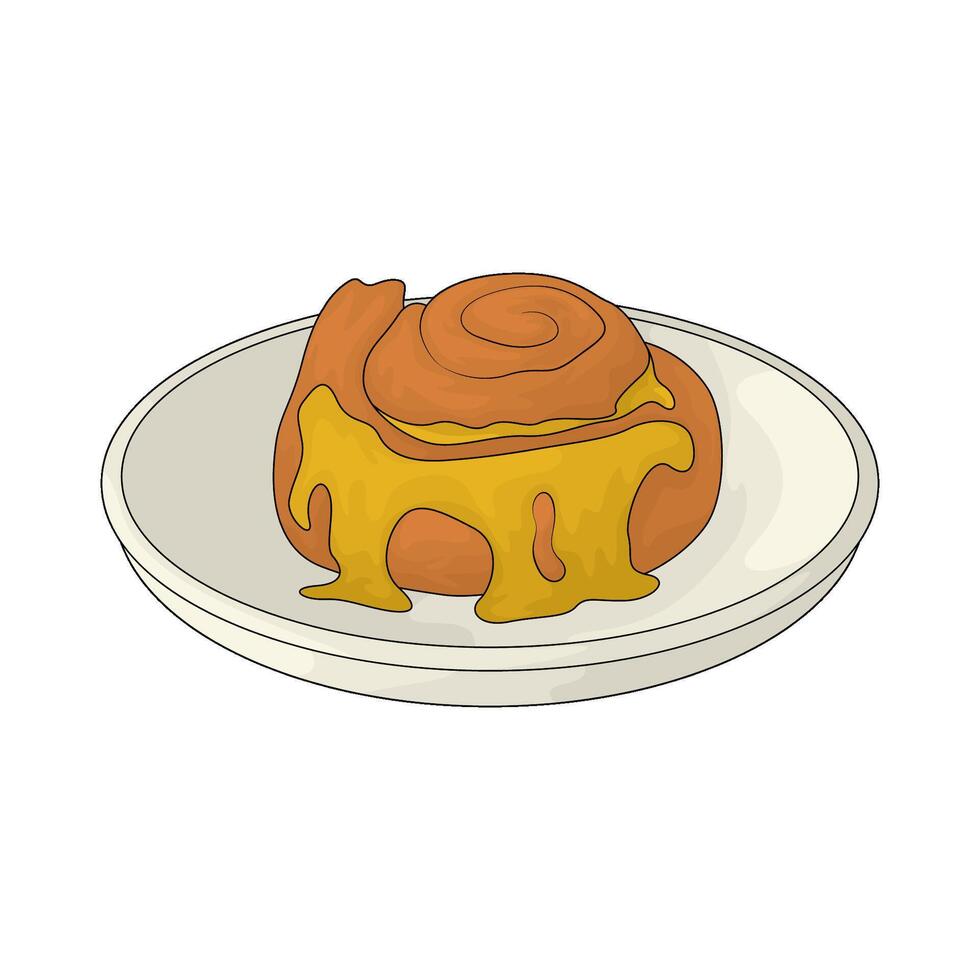 bread with butter vector