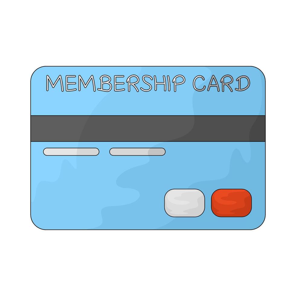 Shopping membership card vector