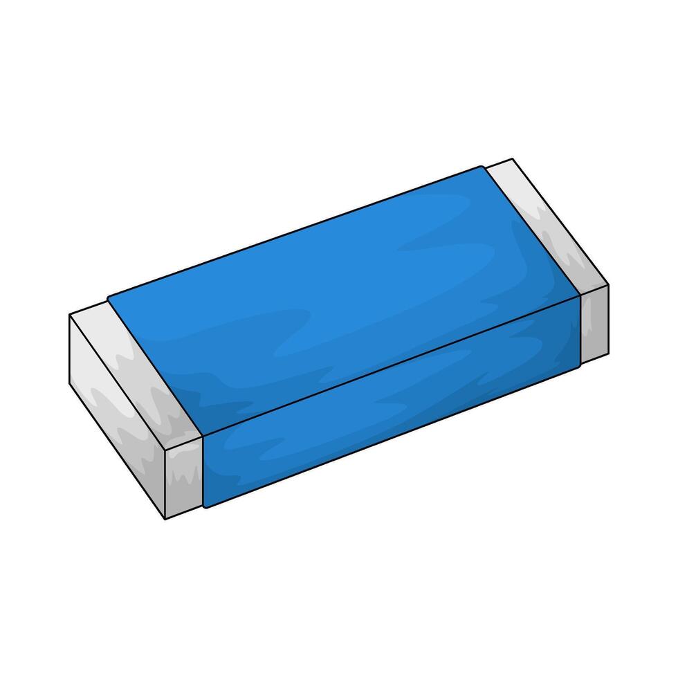 illustration of white eraser vector