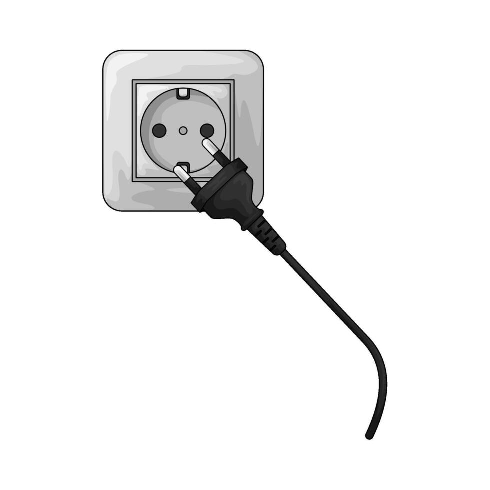 Electrical Sockets with plug vector