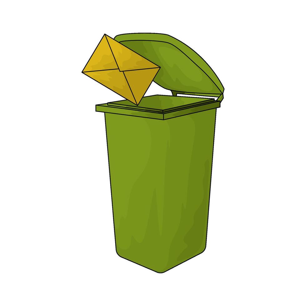 delete message illustration vector