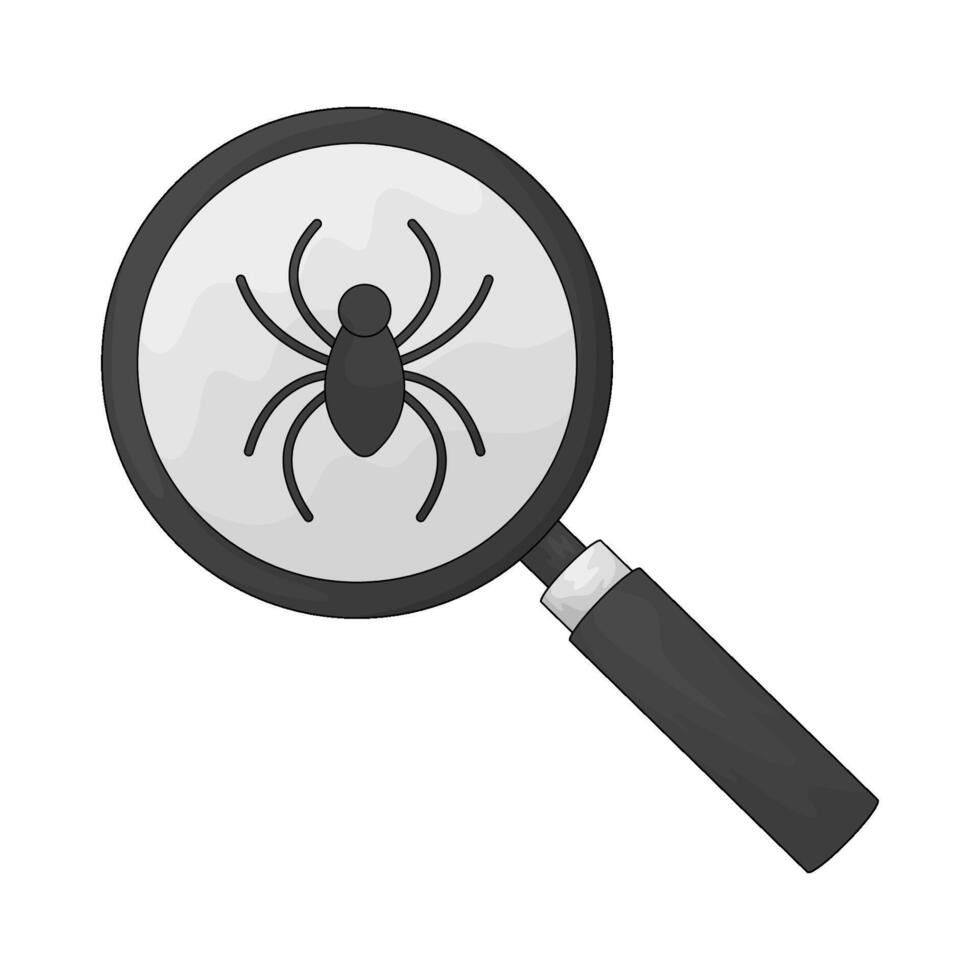 search bug illustration vector
