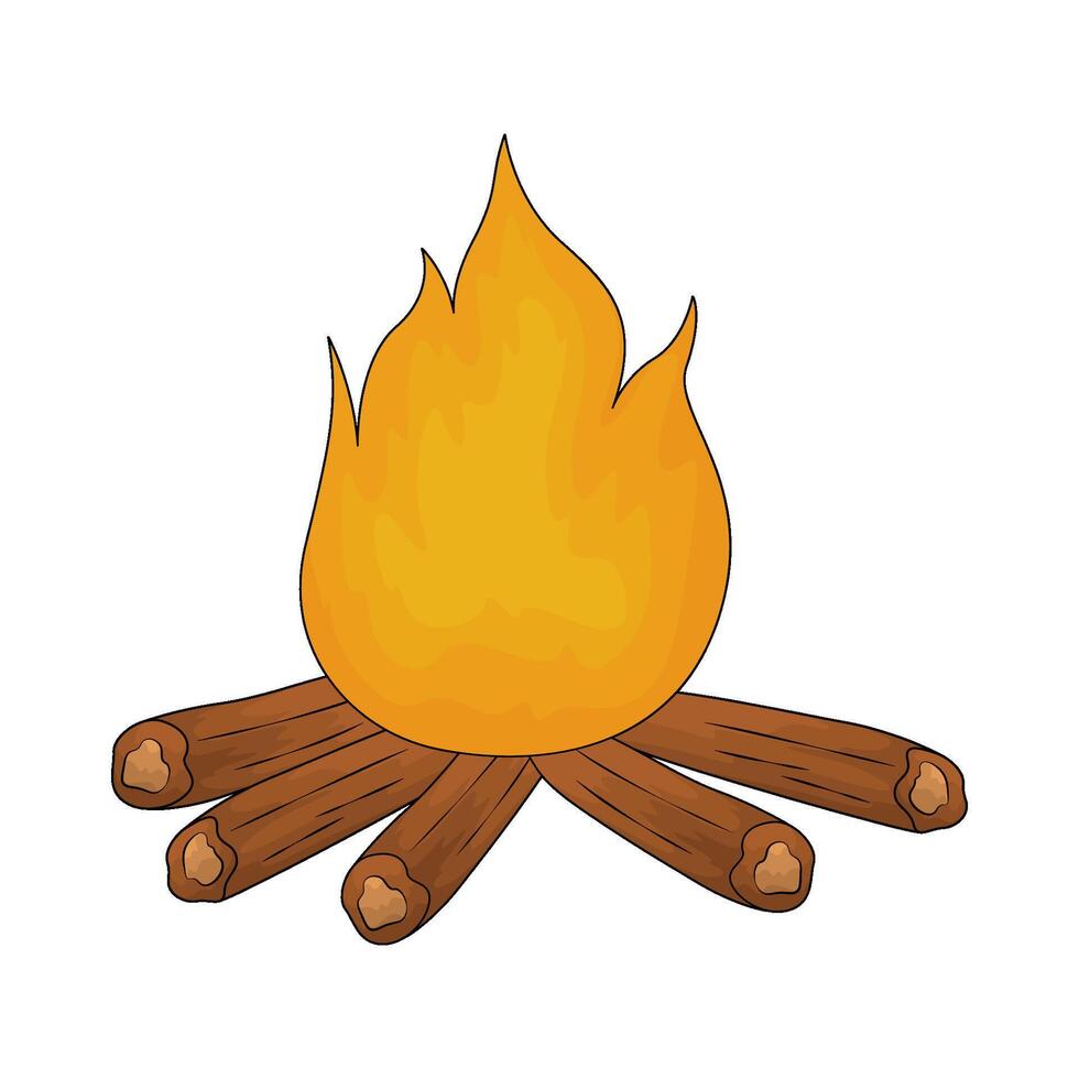 fire flame illustrations vector