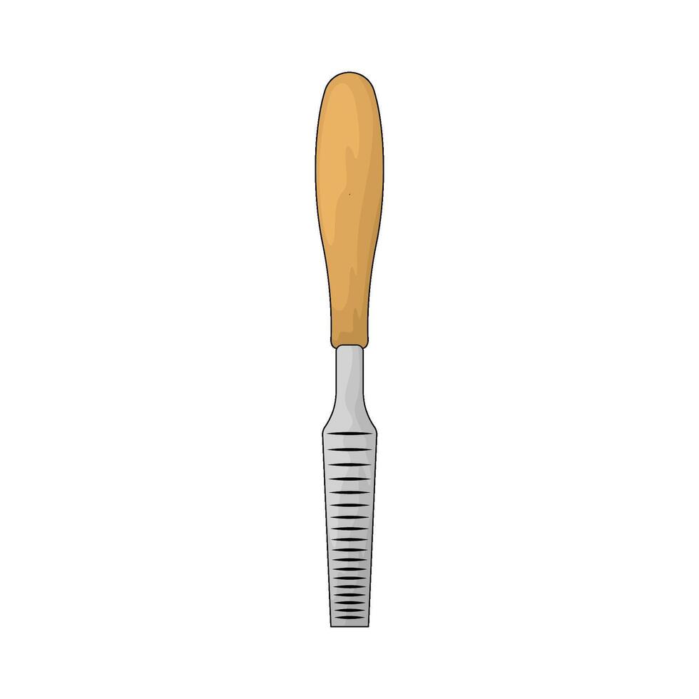 Flat Wood File vector