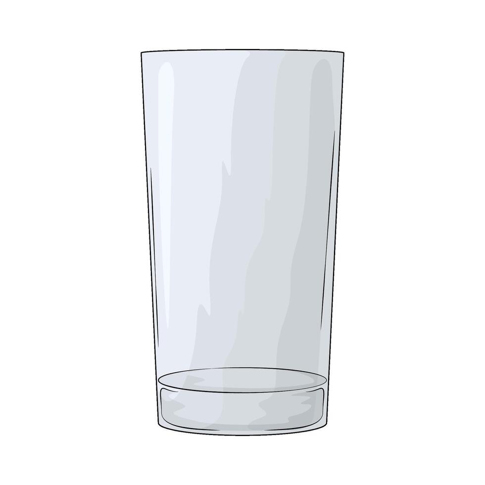 empty glass illustration vector