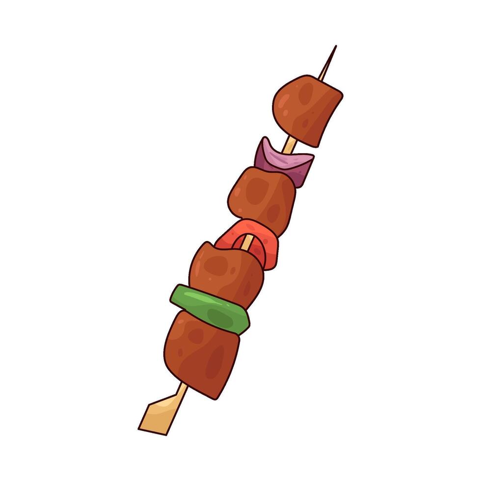 Chicken Kebab illustration vector