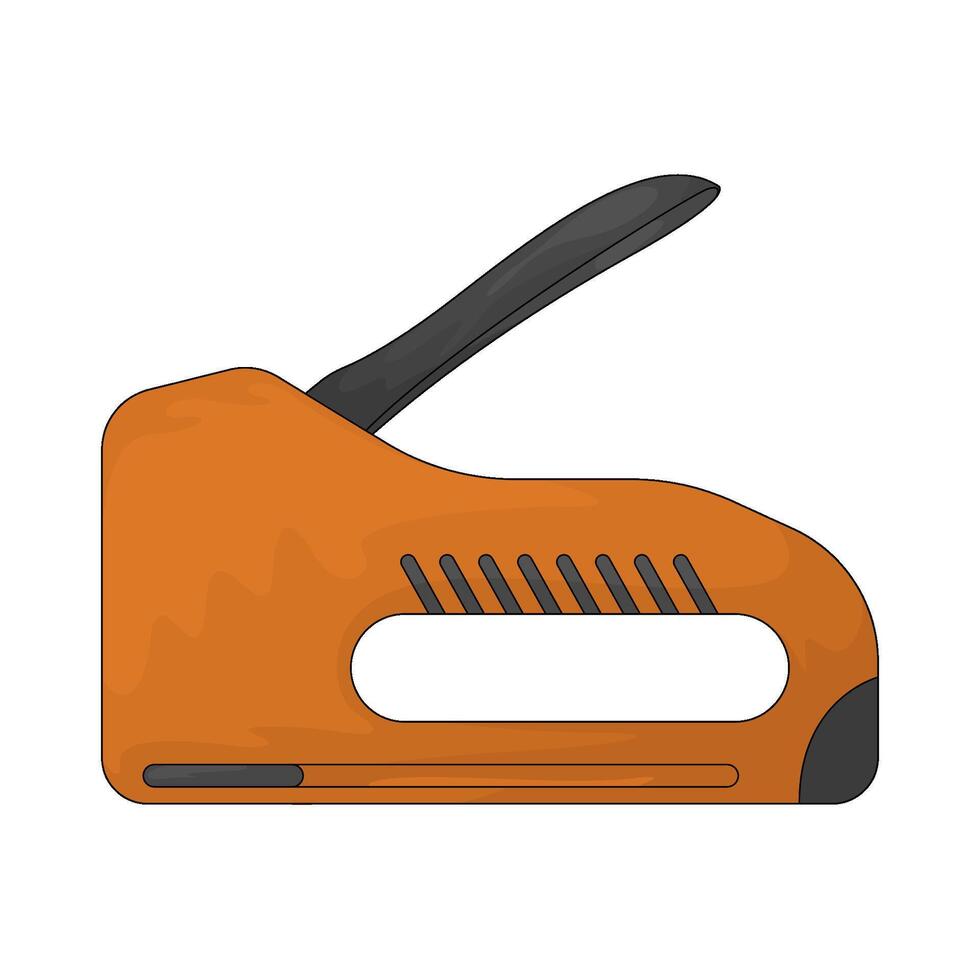 illustration of construction stapler vector