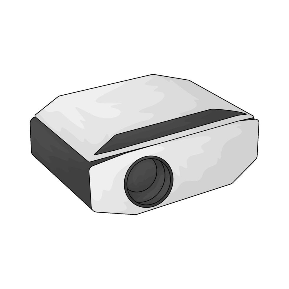 Cinema projector illustration vector
