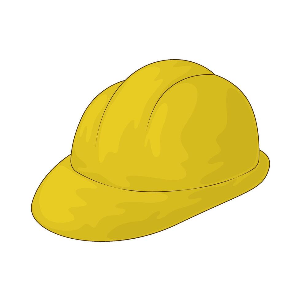Construction safety helmet vector