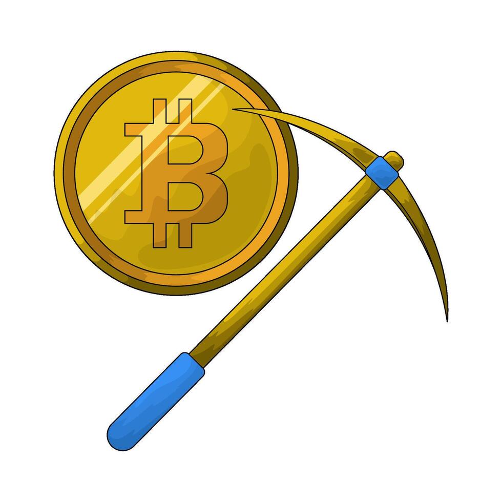illustration of a bitcoin vector