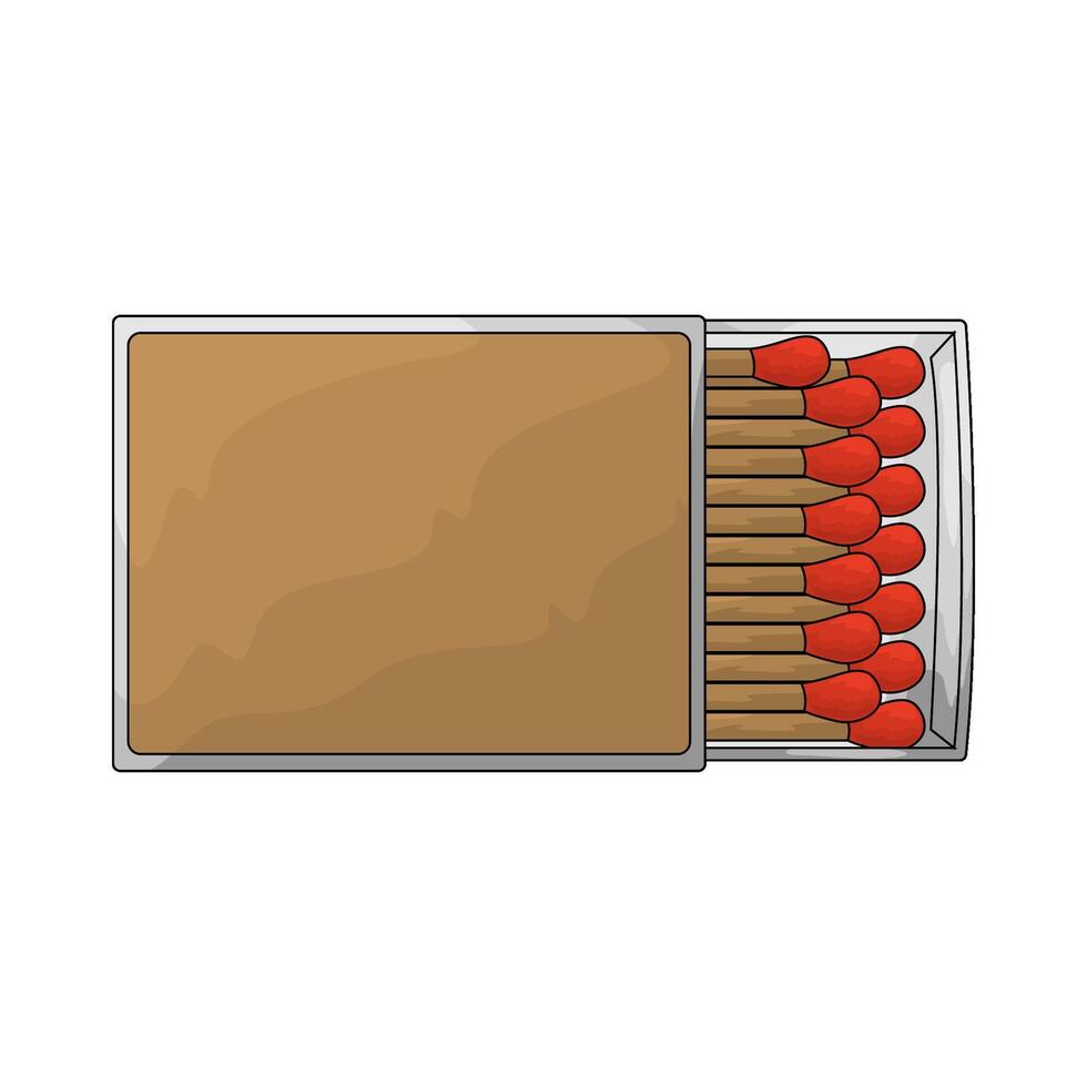Camping matchsticks illustration vector