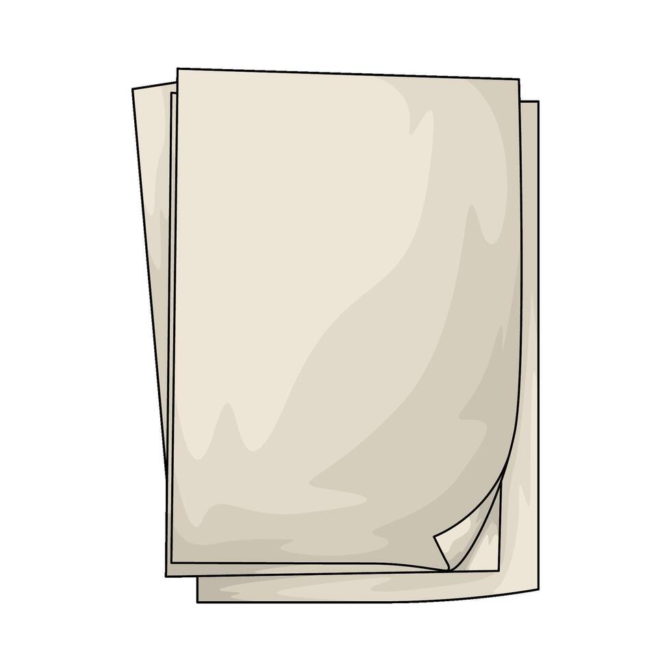 blank paper stack illustration vector