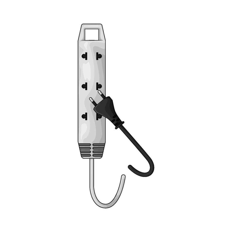 illustration of power plug and socket vector