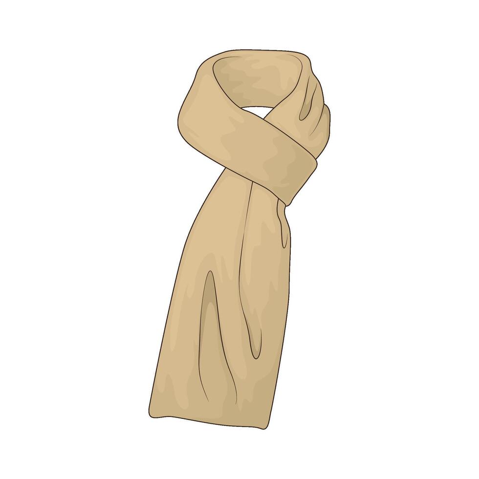 Winter scarf illustrations vector