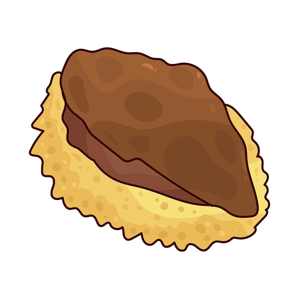 chicken with sauce vector