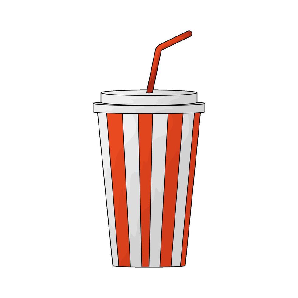 Cinema soda cup vector