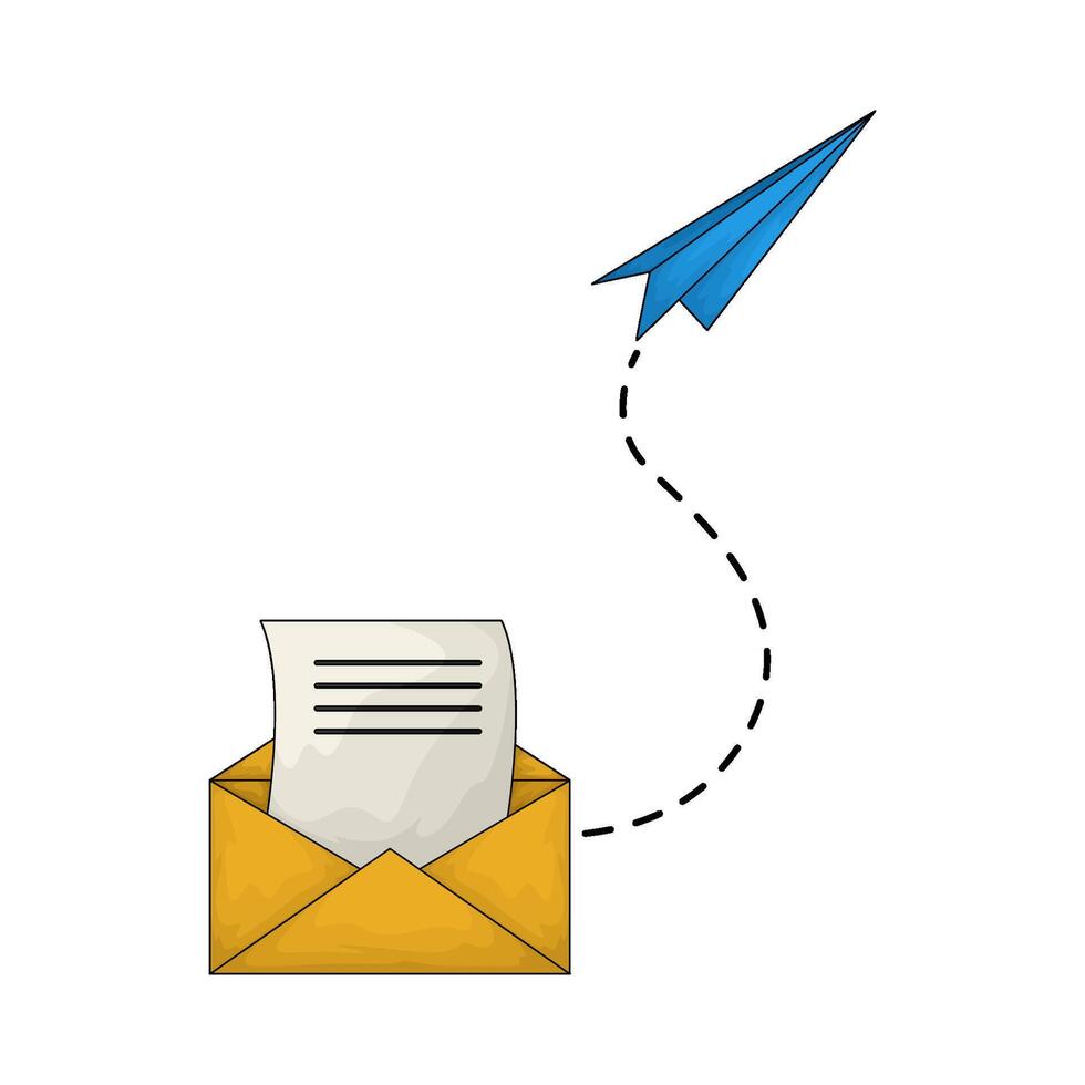 sending message illustration vector