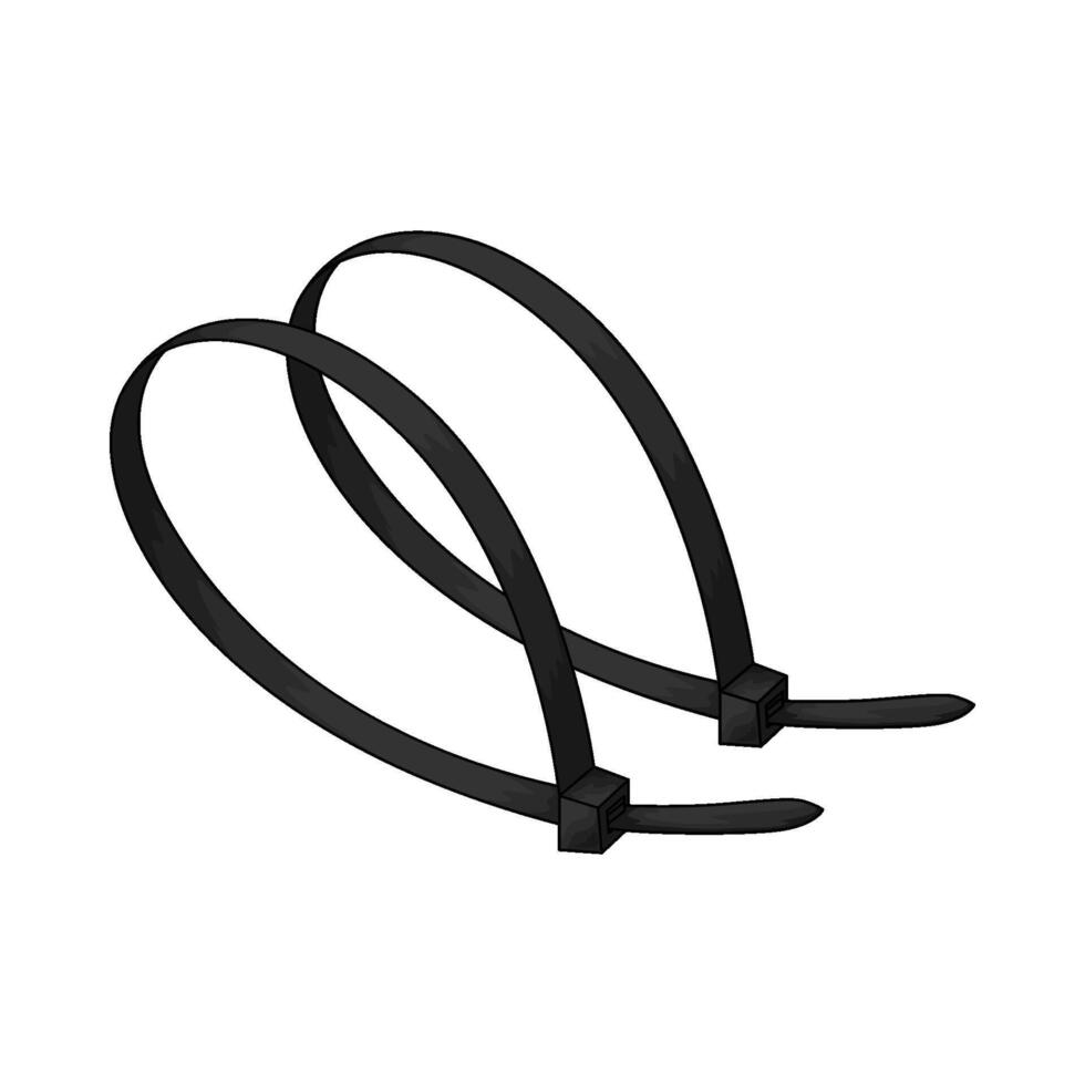 cable tie illustration vector