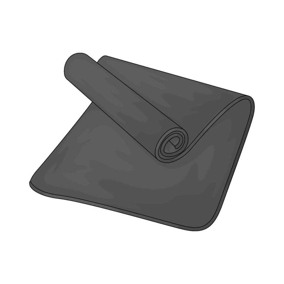 illustration of a yoga mat vector