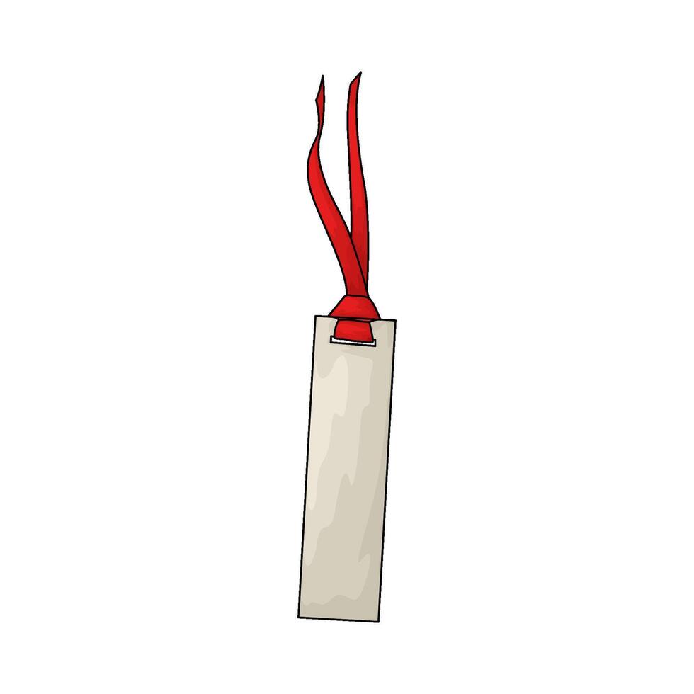 bookmark with red ribbon vector