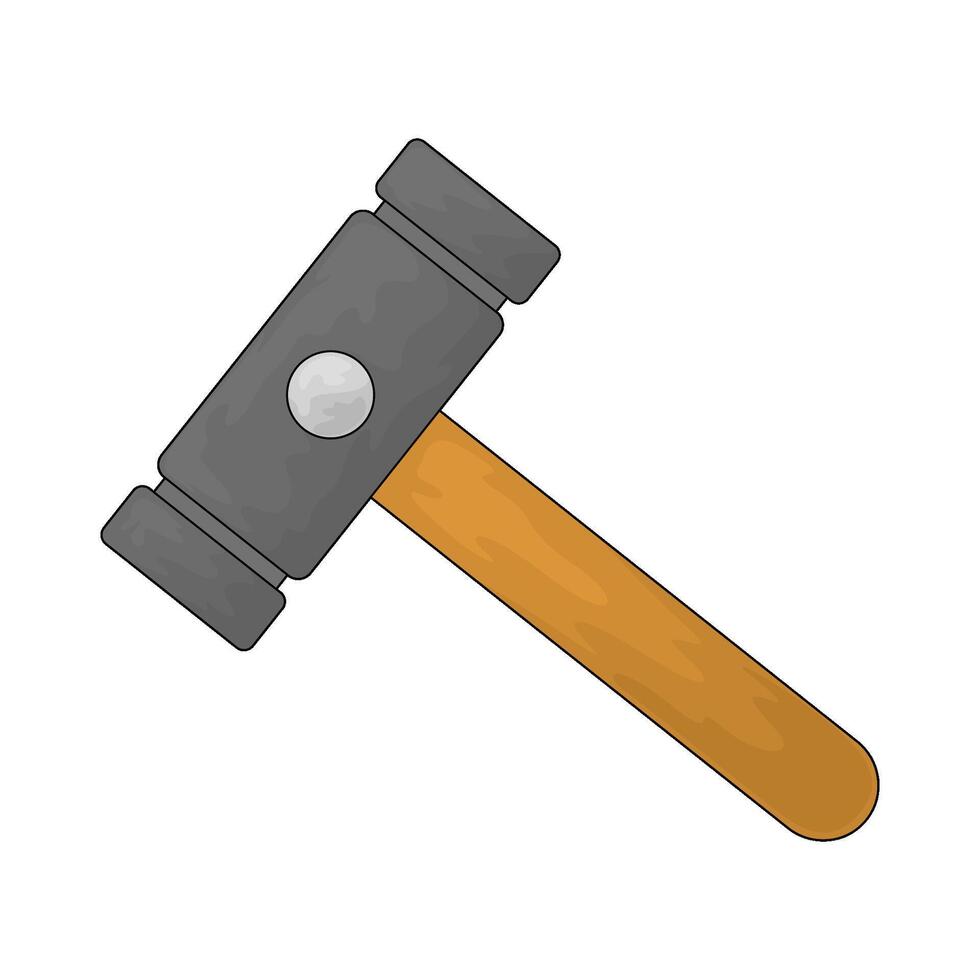Medieval hammer illustration vector