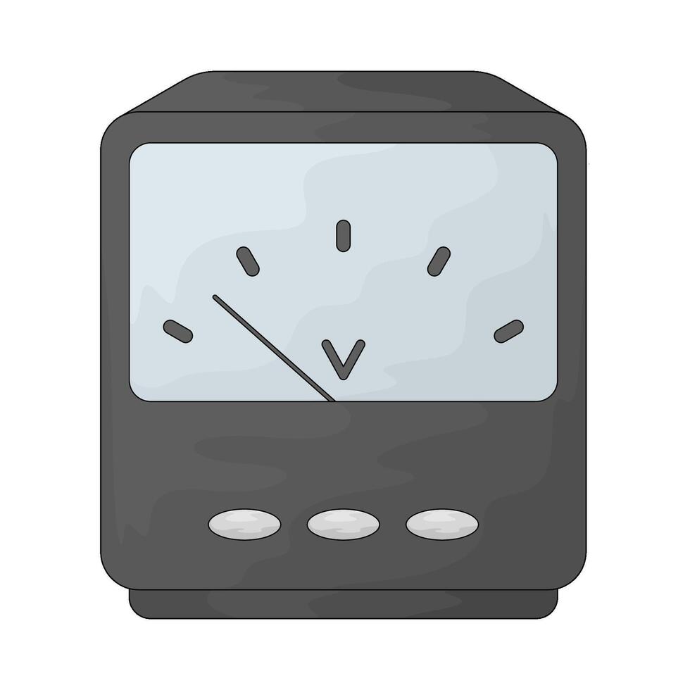 Lab voltmeter illustration vector